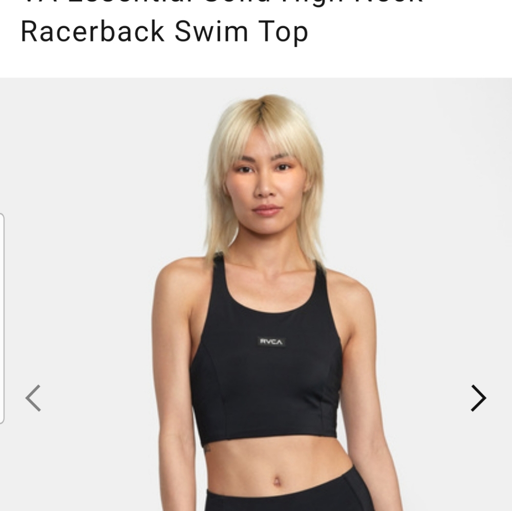 Rvca racerback swim top